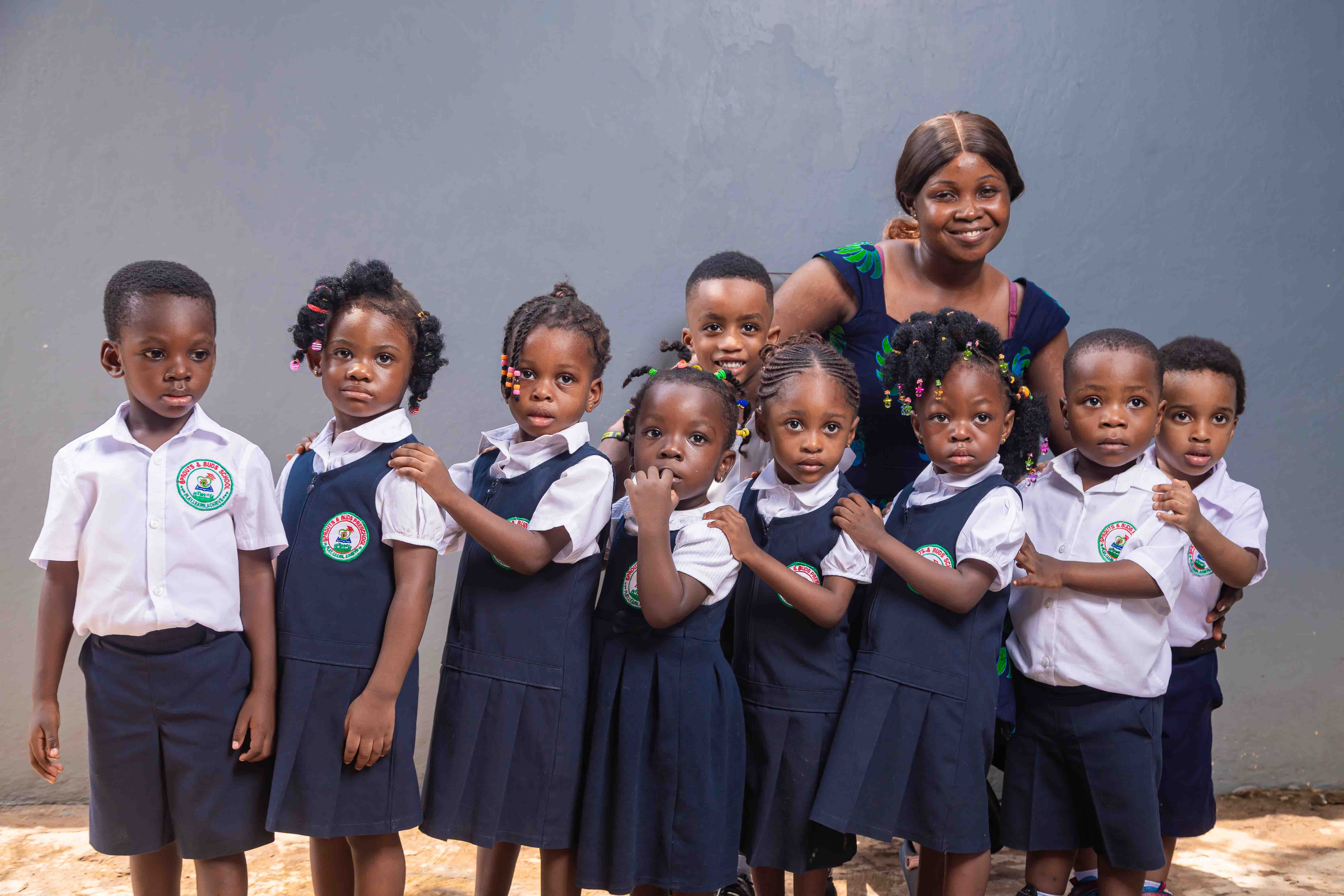 Children learning together at Sprouts and Buds School