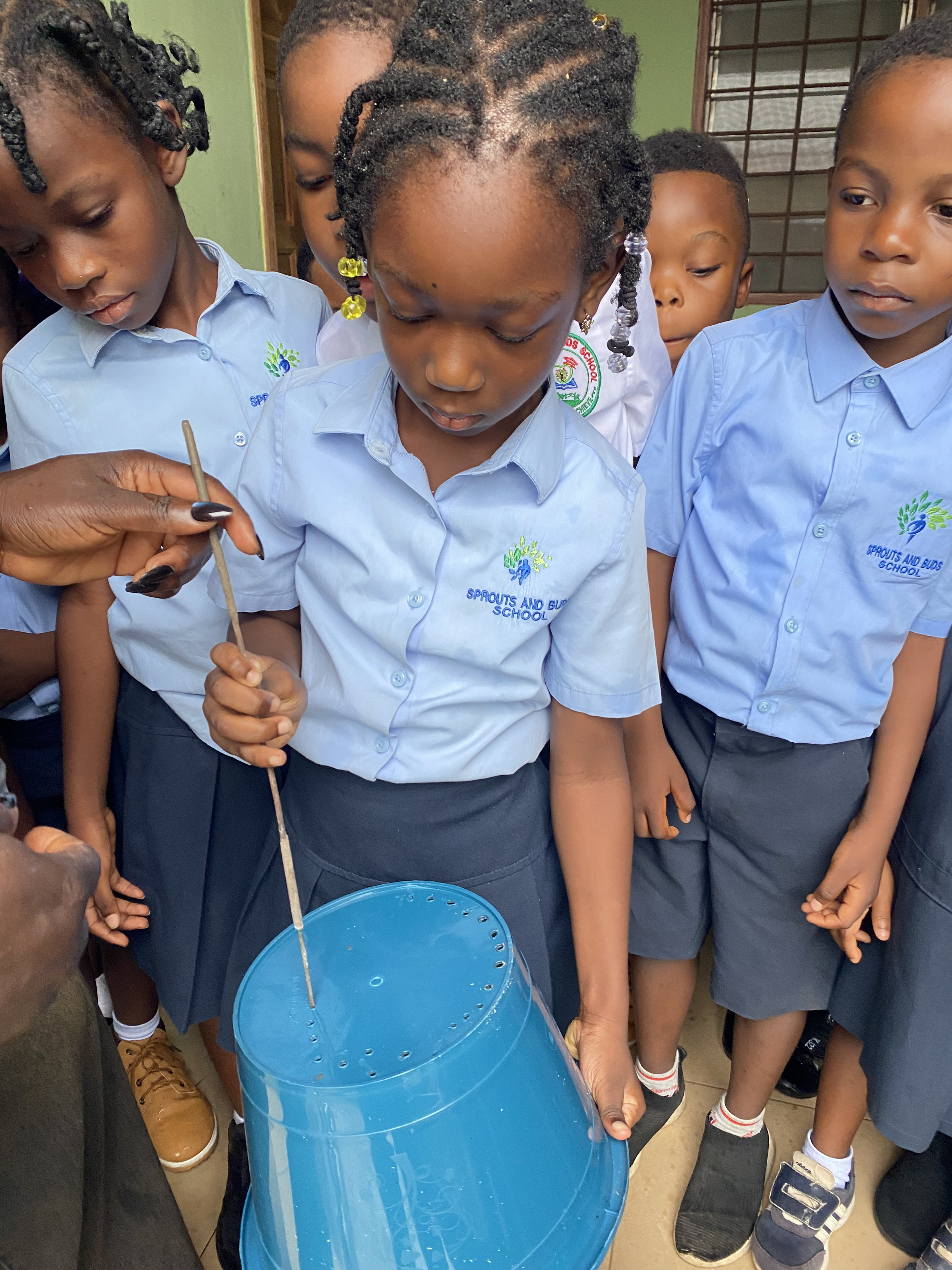 Primary school children in classroom